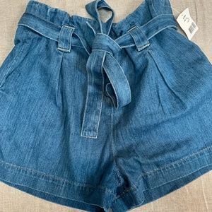 L'Agence Hilary paperbag shorts